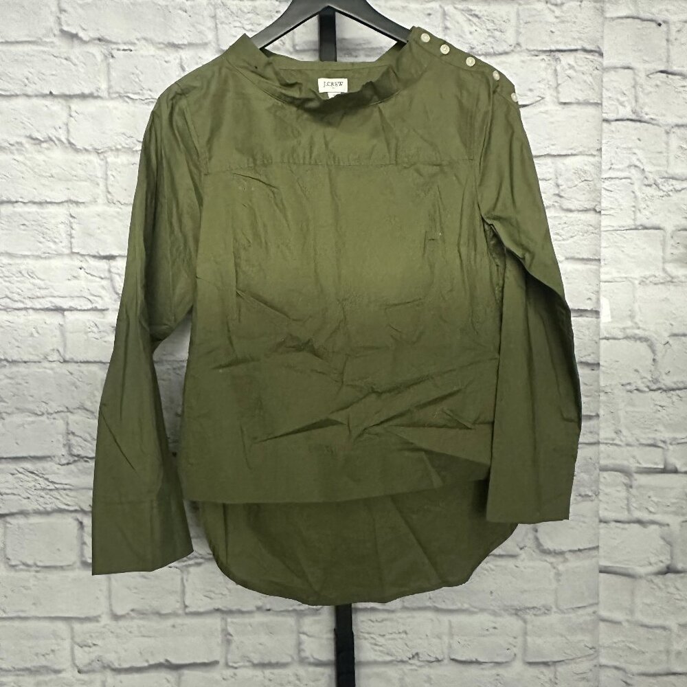 J Crew Green Blouse